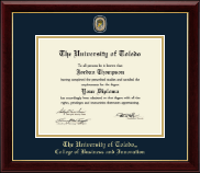 The University of Toledo diploma frame - Masterpiece Medallion Diploma Frame in Gallery