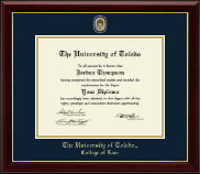 The University of Toledo diploma frame - Masterpiece Medallion Diploma Frame in Gallery