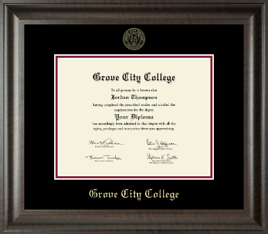 Grove City College diploma frame - Gold Embossed Diploma Frame in Acadia