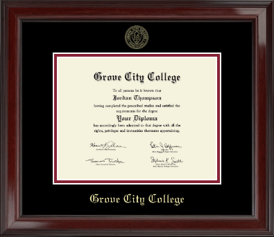 Grove City College diploma frame - Gold Embossed Diploma Frame in Encore