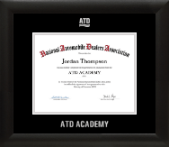 National Automobile Dealers Association certificate frame - Silver Embossed ATD Certificate Frame in Tacoma