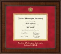 Eastern Washington University diploma frame - Presidential Gold Engraved Diploma Frame in Madison