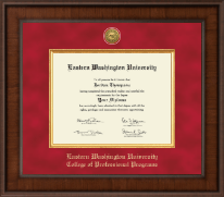 Eastern Washington University diploma frame - Presidential Gold Engraved Diploma Frame in Madison