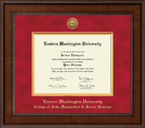 Eastern Washington University diploma frame - Presidential Gold Engraved Diploma Frame in Madison