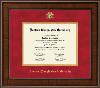 Eastern Washington University diploma frame - Presidential Gold Engraved Diploma Frame in Madison
