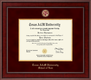 Texas A&M University diploma frame - Presidential Masterpiece Diploma Frame in Jefferson