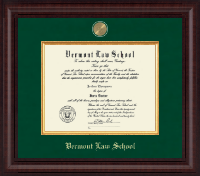Vermont Law School diploma frame - Presidential Masterpiece Diploma Frame in Premier