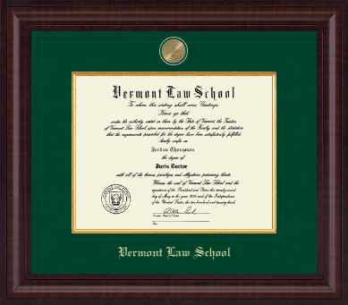 Vermont Law School diploma frame - Presidential Masterpiece Diploma Frame in Premier