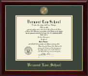 Vermont Law School diploma frame - Masterpiece Medallion Diploma Frame in Gallery
