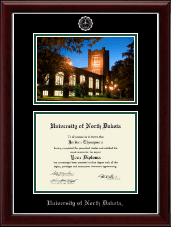 University of North Dakota diploma frame - Campus Scene Diploma Frame in Gallery Silver
