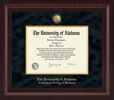 The University of Alabama Tuscaloosa diploma frame - Presidential Masterpiece Diploma Frame in Premier