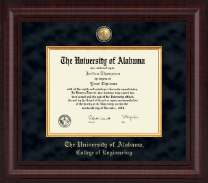 The University of Alabama Tuscaloosa diploma frame - Presidential Masterpiece Diploma Frame in Premier