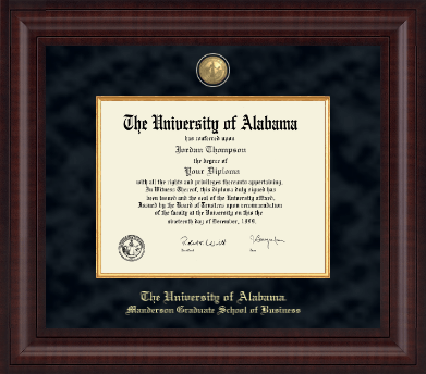 The University of Alabama Tuscaloosa diploma frame - Presidential Masterpiece Diploma Frame in Premier