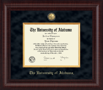 The University of Alabama Tuscaloosa diploma frame - Presidential Masterpiece Diploma Frame in Premier