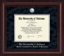 The University of Alabama Tuscaloosa diploma frame - Presidential Pewter Masterpiece Diploma Frame in Premier