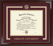 Colgate University diploma frame - Showcase Diploma Frame in Encore