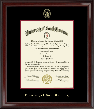 University of South Carolina Sumter diploma frame - Gold Embossed Diploma Frame in Encore