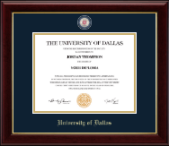 University of Dallas diploma frame - Masterpiece Medallion Diploma Frame in Gallery
