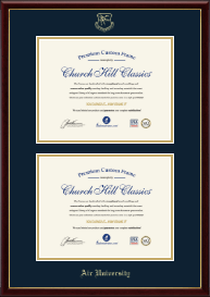 Double Diploma Frame