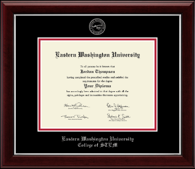 Eastern Washington University diploma frame - Silver Embossed Diploma Frame in Gallery Silver