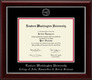Eastern Washington University diploma frame - Silver Embossed Diploma Frame in Gallery Silver