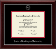 Eastern Washington University diploma frame - Silver Embossed Diploma Frame in Gallery Silver