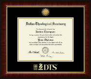 Dallas Theological Seminary diploma frame - Gold Engraved Medallion Diploma Frame in Murano