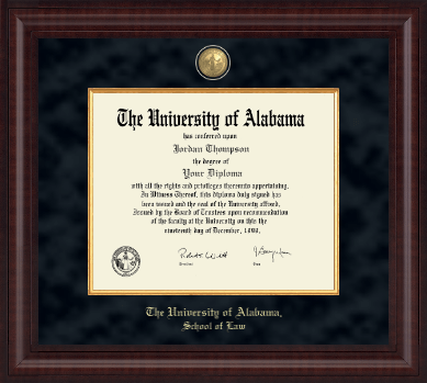 The University of Alabama Tuscaloosa diploma frame - Presidential Masterpiece Diploma Frame in Premier