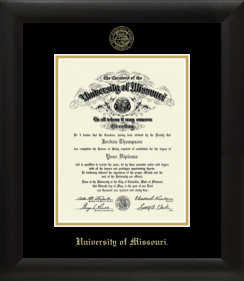 University of Missouri Columbia diploma frame - Gold Embossed Diploma Frame in Tacoma