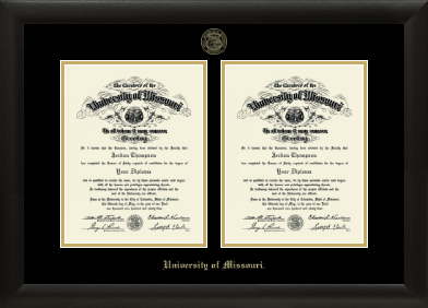 University of Missouri Columbia diploma frame - Double Diploma Frame in Tacoma