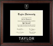 Taylor University diploma frame - Silver Embossed Diploma Frame in Studio