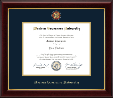 Western Governors University diploma frame - Nursing Pin Edition Embossed Diploma Frame in Gallery
