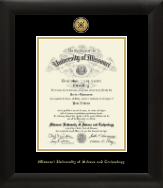 Missouri University of Science and Technology diploma frame - Gold Engraved Medallion Diploma Frame in Tacoma
