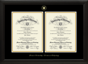 Missouri University of Science and Technology diploma frame - Double Diploma Frame in Tacoma