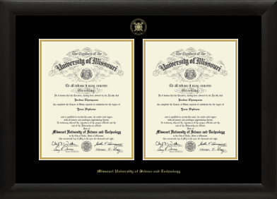 Missouri University of Science and Technology diploma frame - Double Diploma Frame in Tacoma