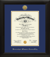 University of Missouri Kansas City diploma frame - Gold Engraved Medallion Diploma Frame in Tacoma