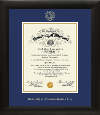 University of Missouri Kansas City diploma frame - Gold Embossed Diploma Frame in Tacoma