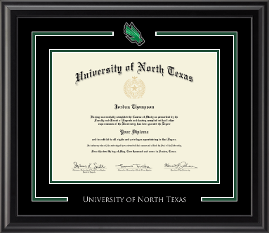 University of North Texas diploma frame - Spirit Medallion Diploma Frame in Midnight