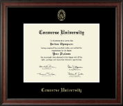 Converse University diploma frame - Gold Embossed Diploma Frame in Studio