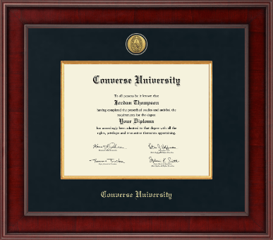 Converse University diploma frame - Presidential Gold Engraved Diploma Frame in Jefferson