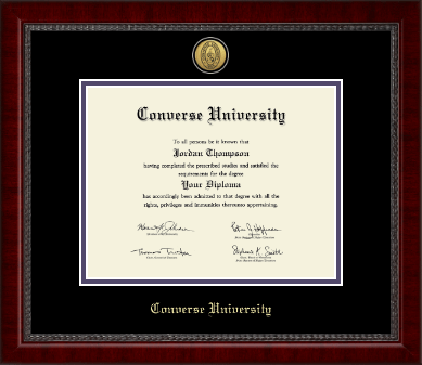 Converse University diploma frame - Gold Engraved Medallion Diploma Frame in Sutton