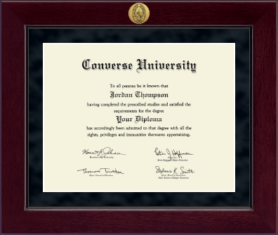 Converse University diploma frame - Millennium Diploma Frame in Cordova