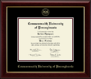 Bloomsburg University diploma frame - Gold Embossed Diploma Frame in Gallery