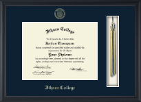Ithaca College diploma frame - Tassel & Cord Diploma Frame in Obsidian