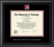 The University of Alabama Tuscaloosa diploma frame - Spirit Medallion Diploma Frame in Midnight