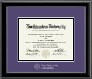 University of South Florida diploma frame - Silver Embossed Diploma Frame in Onyx Silver
