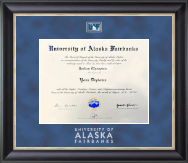 University of Alaska Fairbanks diploma frame - Regal Diploma Frame in Noir