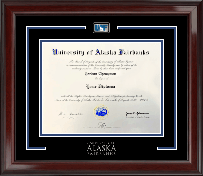 University of Alaska Fairbanks diploma frame - Showcase Diploma Frame in Encore