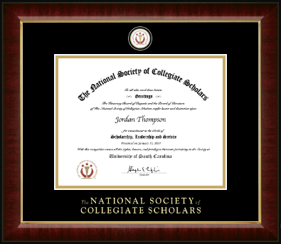 The National Society of Collegiate Scholars certificate frame - Masterpiece Medallion Certificate Frame in Murano