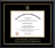 The National Society of Collegiate Scholars certificate frame - Gold Embossed Certificate Frame in Onyx Gold